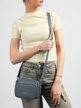 Sac Bandouli�re Donna Ama Cuir Lancaster Bleu donna ama 67-vue-porte