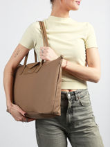 Smart Tote Bag A4 Format Lancaster Brown smart kba 31-vue-porte