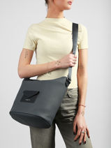 Crossbody Bag Maya Double Kba Lancaster Blue maya double kba 107-vue-porte