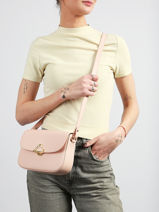 Shoulder Bag Paris Philos Leather Lancaster Pink paris philos 81-vue-porte