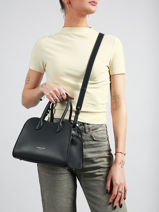 Sac Port� Main Donna Hopper Cuir Lancaster Bleu donna hopper 120-vue-porte