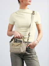 Sac Bandouli�re Smart Kba Nylon Lancaster Beige smart kba 39-vue-porte