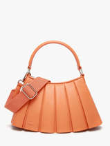 Sac Port� �paule Lenglen Cuir Lacoste Orange lenglen NU5011DP