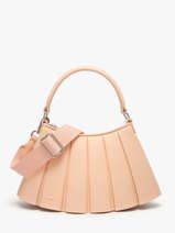 Shoulder Bag Lenglen Leather Lacoste Beige lenglen NU5011DP