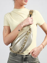 Belt Bag Leather Mila louise White vintage 23689X-vue-porte