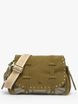 Sac Bandouli�re Vintage Cuir Mila louise Beige vintage 3861XVC
