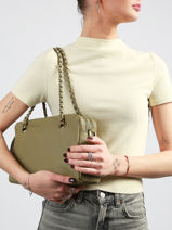 Sac Port� �paule Vintage Cuir Mila louise Beige vintage 3889C1-vue-porte