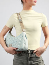 Shoulder Bag Jn3 Cotton Mila louise White jn3 23055JN3-vue-porte