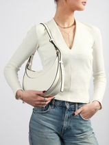 Shoulder Bag Saffiano Miniprix White saffiano F8583-vue-porte