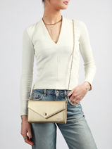 Clutch Miniprix Gold saffiano F5017-vue-porte