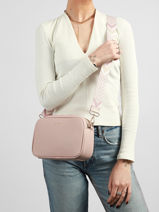 Shoulder Bag Grained Miniprix Pink grained F6967OR-vue-porte