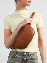Belt Bag Leather Pieces Brown berta 17163618-vue-porte