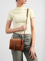 Shoulder Bag Bea Leather Pieces Brown bea 17163626-vue-porte