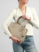 Sac Port� Main Dune Polyurethane David jones Beige dune CM7252-vue-porte
