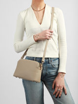 Shoulder Bag French Polyurethane David jones Brown french CM7342-vue-porte