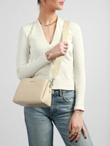 Shoulder Bag South Africa Polyurethane David jones Beige south africa CM8312-vue-porte