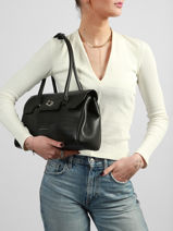 Shoulder Bag South Africa Polyurethane David jones Black south africa CM8319-vue-porte
