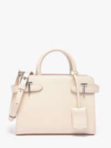 Small Leather Emilie Handbag Le tanneur White emily PB328670