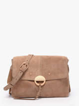 Suede Leather Othilia Crossbody Bag Vanessa bruno Beige othilia 55V40813
