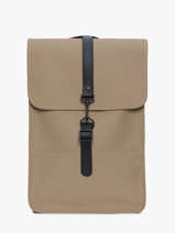 Backpack Mini - Sac � Dos 1 Compartiment + Pc 13" Rains Beige city 13020