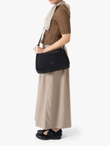 Shoulder Bag Moss Recycled Polyester Ucon acrobatics Black moss MO-vue-porte