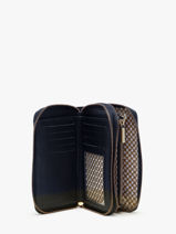 Portefeuille Cuir Mila louise Noir vintage 3875X-vue-porte