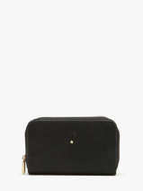 Portefeuille Cuir Mila louise Noir vintage 3875X