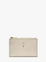 Wallet Leather Mila louise White vintage 3576XC