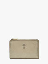 Wallet Leather Mila louise Beige vintage 3576XC