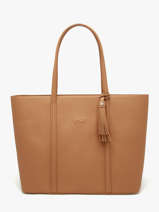 Sac Port� �paule Nathan Cuir Nathan baume Marron nathan 1