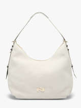 Suede Leather Carrie Shoulder Bag Nathan baume Beige vogue 1