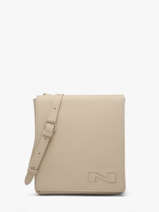Sac Bandouli�re Dinant Cuir Nathan baume Beige n city 3