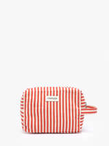 La Trousse Tournelles Xl Striped Coton Recycl� Rivedroite Rouge spring striped TOUXLSTR