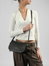 Shoulder Bag Dune Leather Lancaster Black dune 94-vue-porte