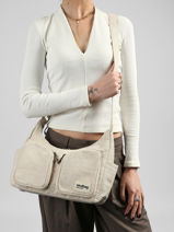 Shoulder Bag Jute Cotton Hindbag Beige jute JU-vue-porte
