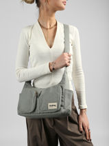 Shoulder Bag Best Seller Cotton Hindbag Green best seller EMILE-vue-porte