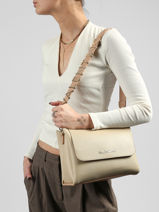 Sac Bandouli�re Alexia Valentino Beige alexia VBS5A803-vue-porte
