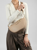Sac Banane Lancaster Beige dune 85-vue-porte