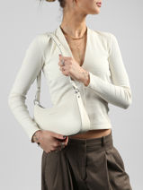 Leather Suave Crossbody Bag Lancaster White suave ace 22-vue-porte