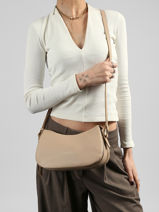 Sac Bandouli�re Dune Cuir Lancaster Beige dune 94-vue-porte