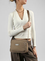 Sac Bandouli�re Basic Vita Nylon Lancaster Beige basic vita 77-vue-porte