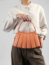 Shoulder Bag Lenglen Leather Lacoste Orange lenglen NU5011DP-vue-porte