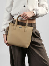Sac Port� Main Anna Lacoste Beige anna NF5126AA-vue-porte