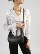Crossbody Bag Juliette Leather Le tanneur Black juliette TJET1402-vue-porte