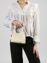 Sac Bandouli�re Juliette Le tanneur Blanc juliette TJET1030-vue-porte