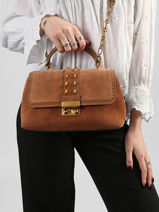 Shoulder Bag Tribeca Leather Michael kors Brown tribeca S6A2RS2S-vue-porte