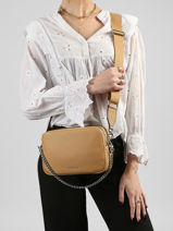 Sac Bandouli�re Bryant Cuir Michael kors Beige bryant S5SYTC5L-vue-porte