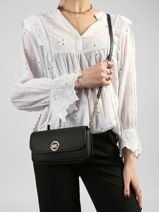 Sac Bandouli�re Nolita Cuir Michael kors Noir nolita S6GY5C5L-vue-porte