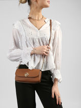 Shoulder Bag Nolita Leather Michael kors Brown nolita S6GY5C5L-vue-porte