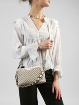Sac Bandouli�re Vintage Mila louise Blanc vintage 23673ZZC-vue-porte